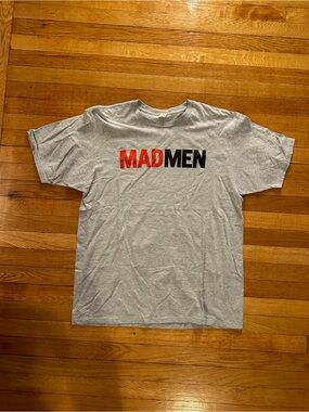 MAD MEN (2007) Official AMC TV Show MEGA RARE Studio Promo T-Shirt Size XL Grey